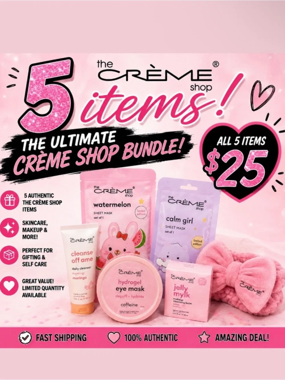 NEW The Crème Shop mix bundle - 5-Piece